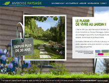 Tablet Screenshot of amboisepaysage.com